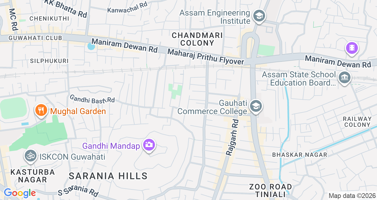 Map of Pub Sarania, Guwahati