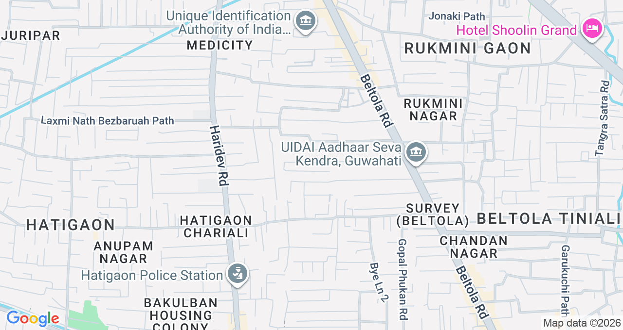 Map of Beltola, Guwahati
