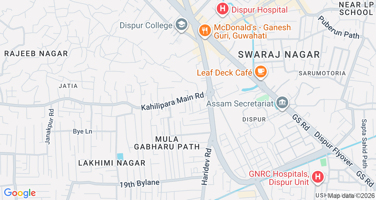 Map of Kahilipara, Guwahati
