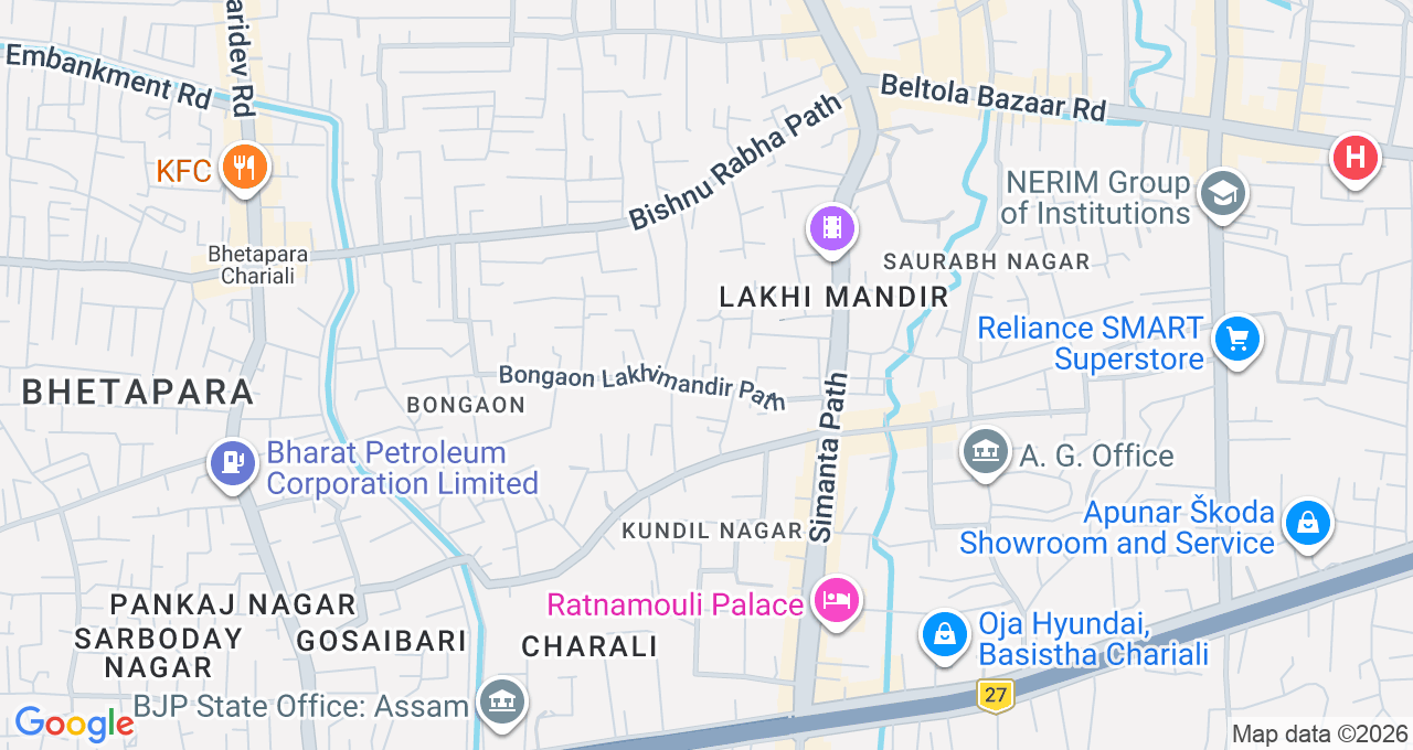 Map of Beltola, Guwahati