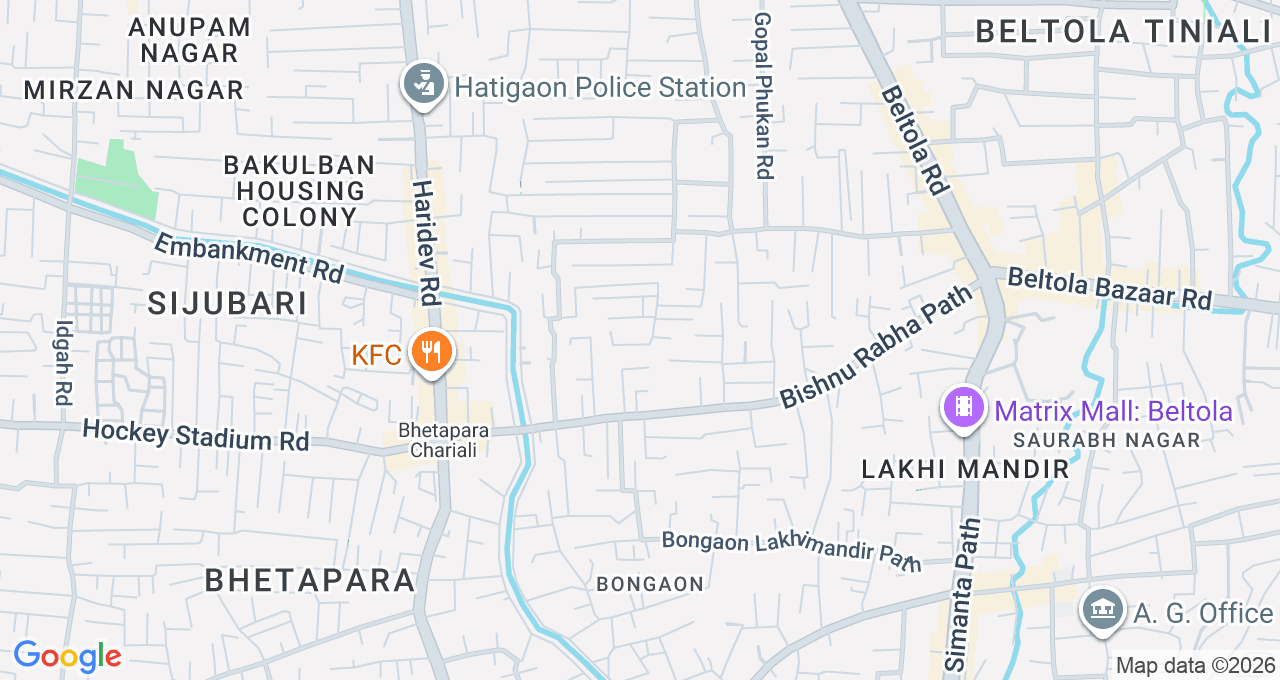 Map of Beltola, Guwahati