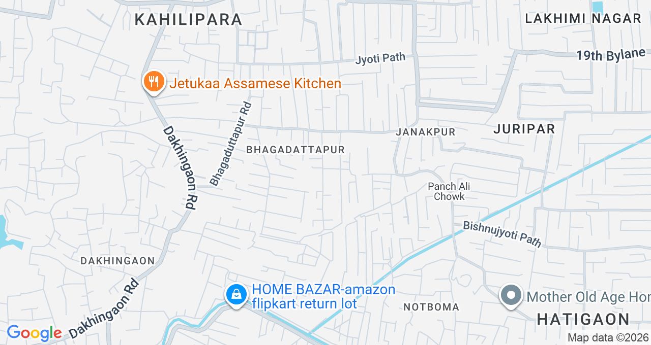 Map of Kahilipara, Guwahati