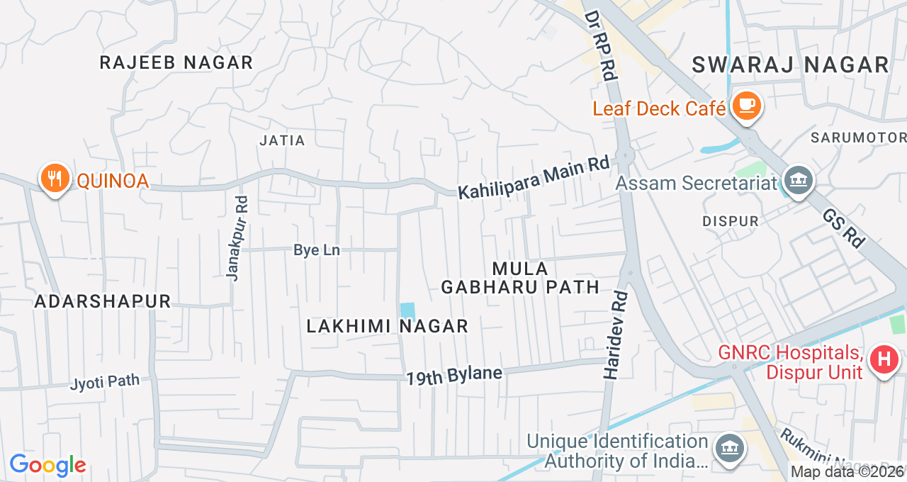 Map of Kahilipara, Guwahati