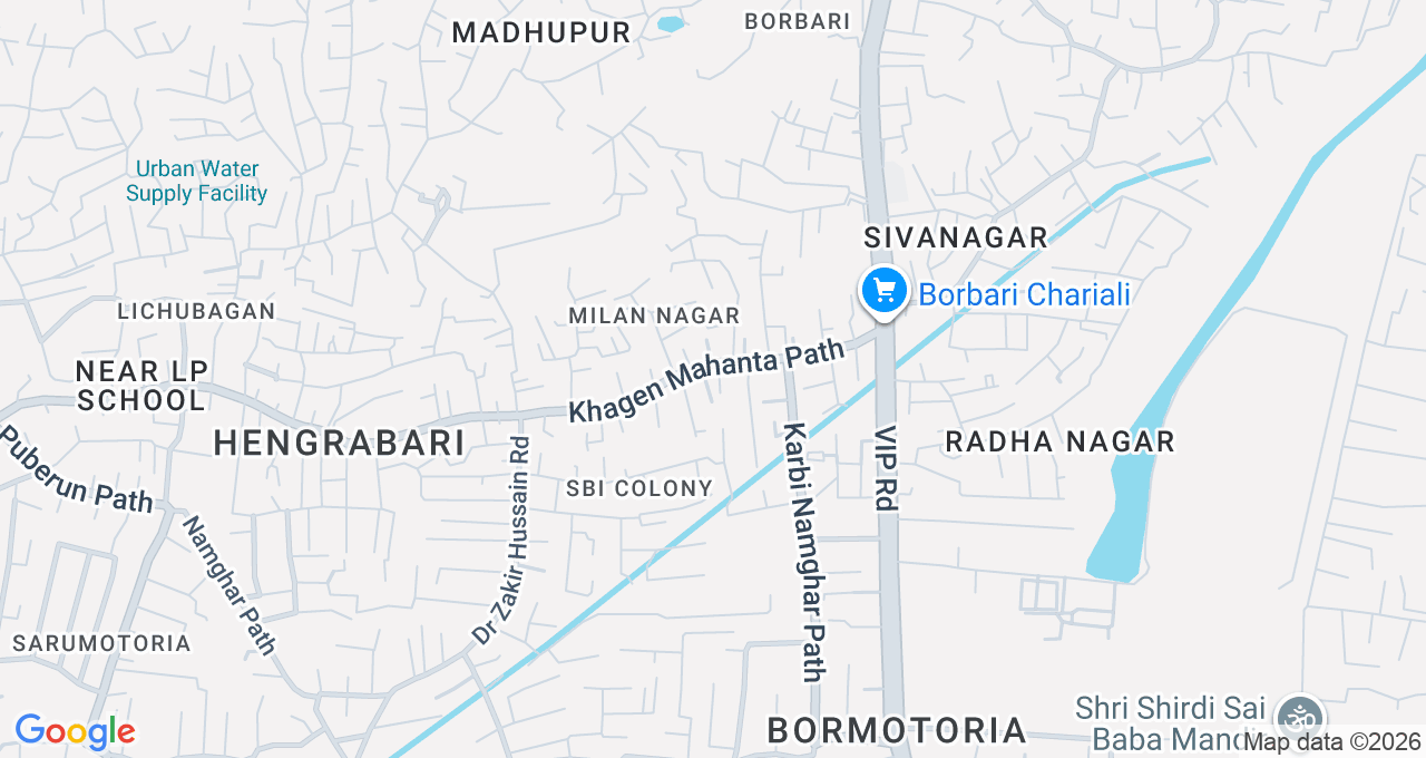 Map of Hengrabari, Guwahati