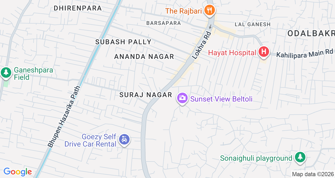 Map of Lalganesh, Guwahati