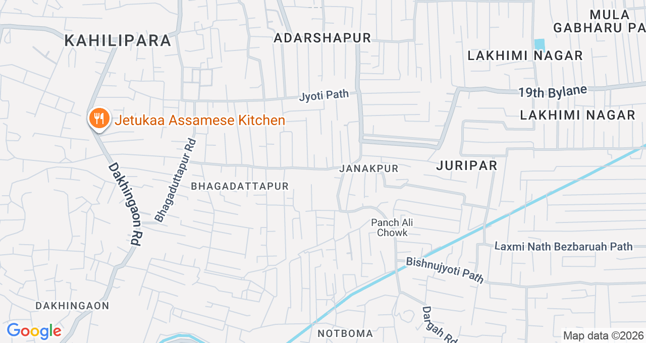 Map of Kahilipara, Guwahati