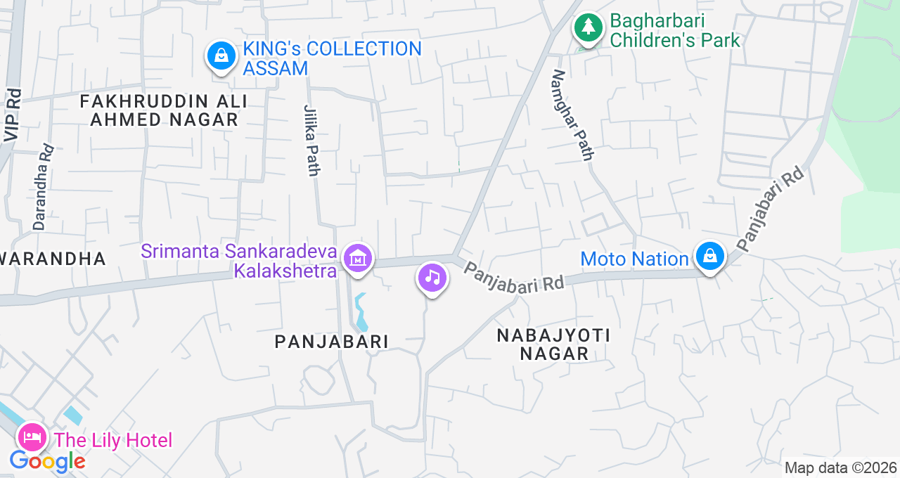 Map of Six Mile, Guwahati