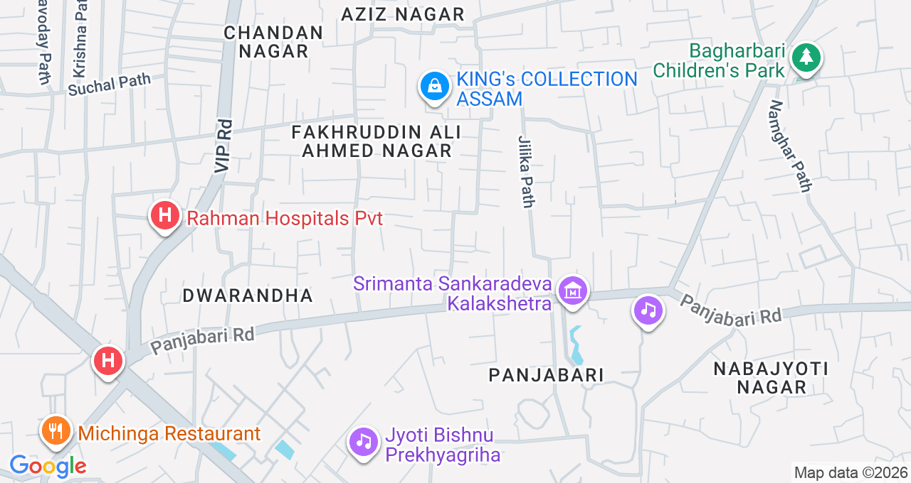Map of Barbari, Guwahati