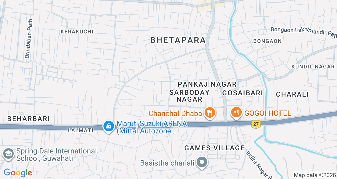 Map of Lalmati, Guwahati