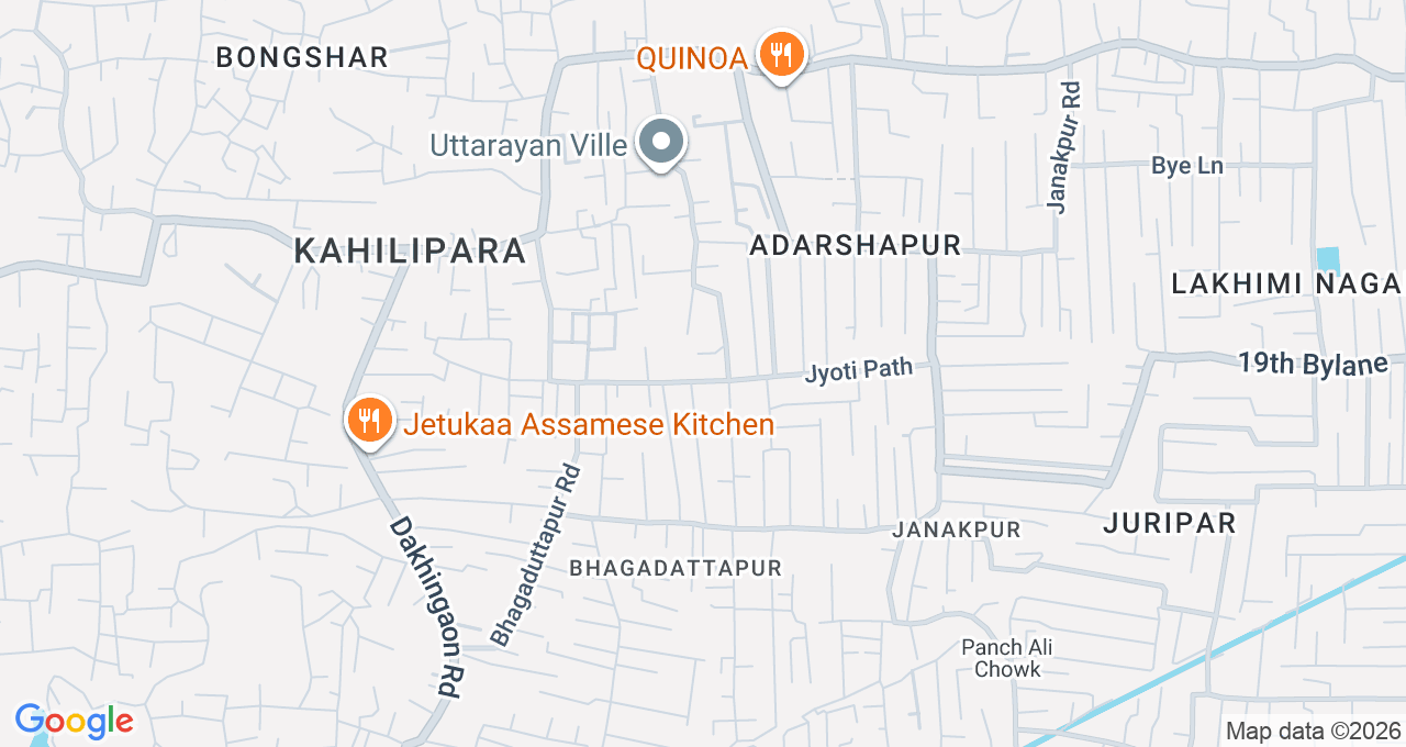 Map of Kahilipara, Guwahati