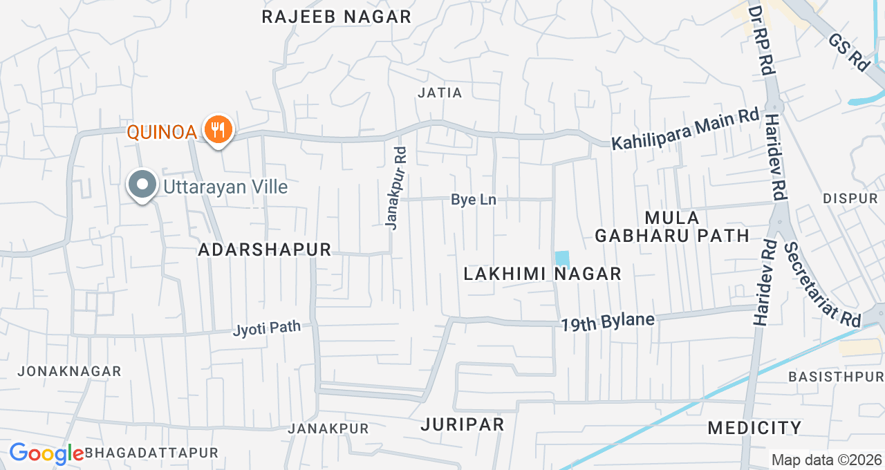 Map of Kahilipara, Guwahati