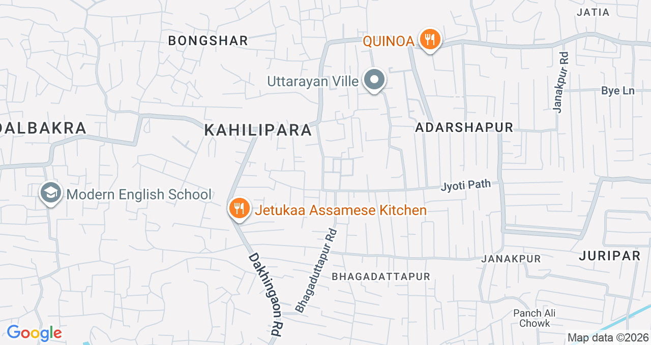 Map of Kahilipara, Guwahati