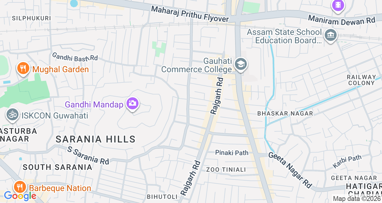 Map of Pub Sarania, Guwahati