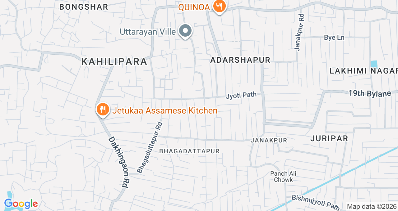 Map of Kahilipara, Guwahati