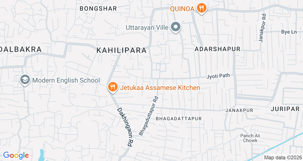 Map of Kahilipara, Guwahati