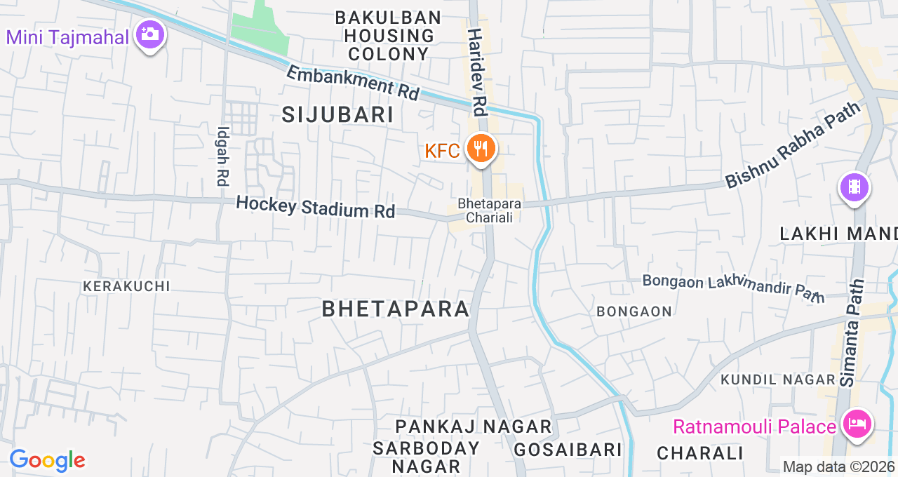 Map of Bhetapara, Guwahati