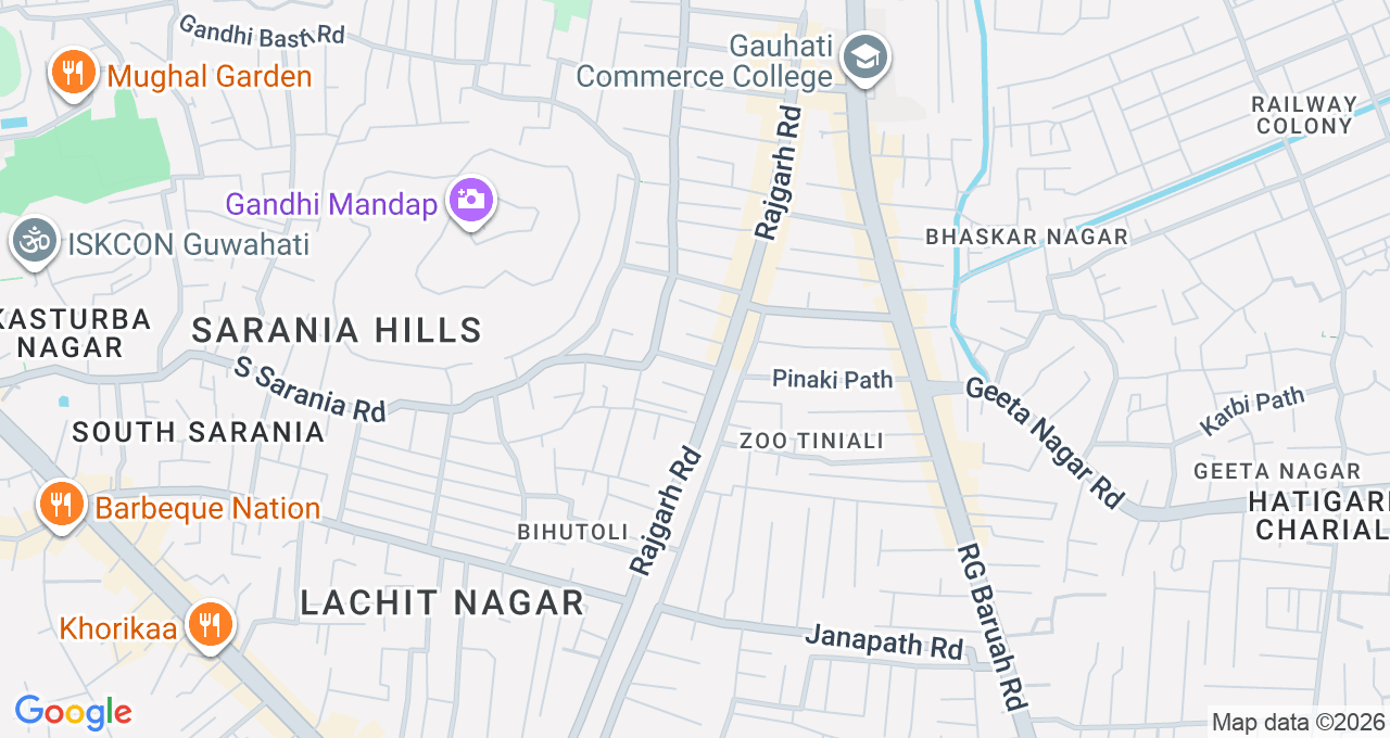 Map of Rajgarh, Guwahati