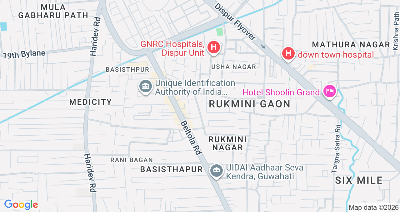 Map of Survey, Guwahati