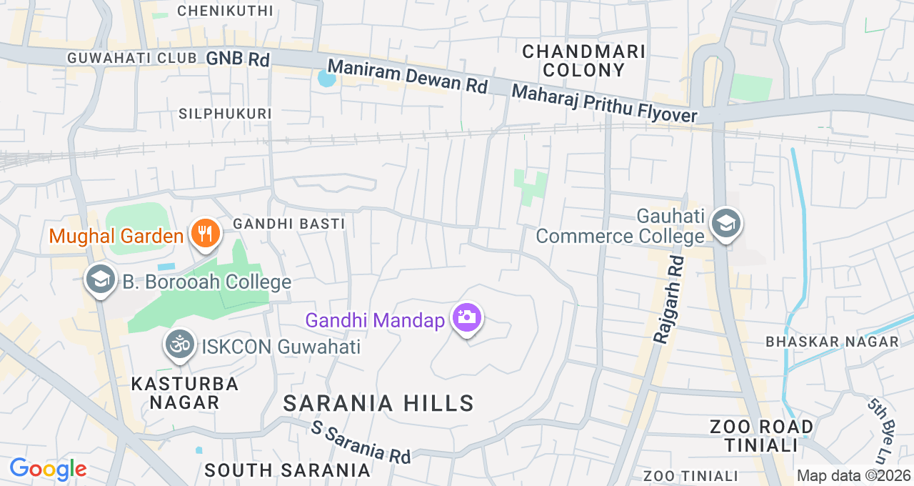 Map of Chandmari, Guwahati