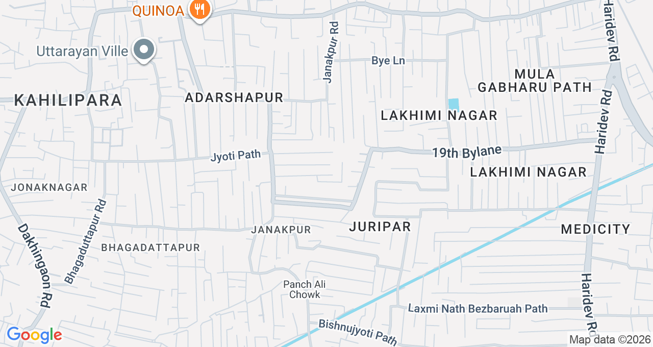 Map of Kahilipara, Guwahati