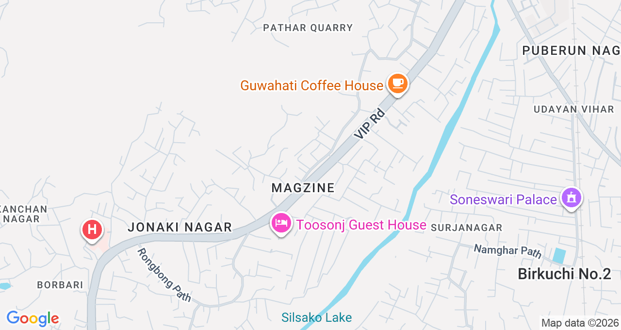 Map of Pathar Quarry, Guwahati