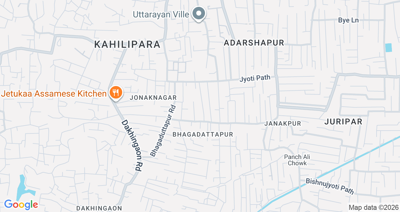 Map of Kahilipara, Guwahati
