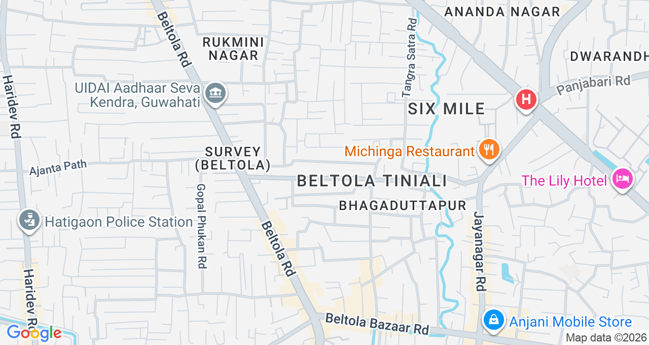 Map of Survey, Guwahati